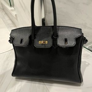 Real Leather Purse Similar to Birkin